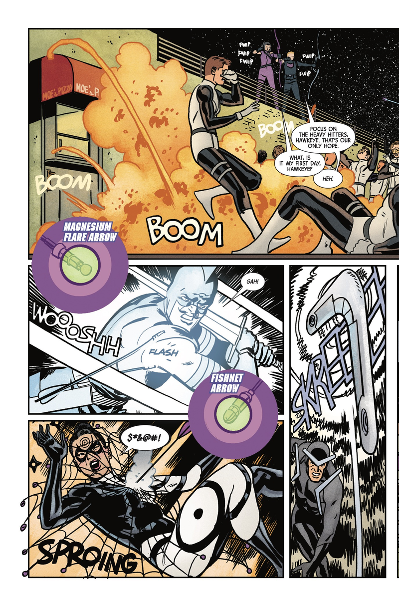 Illustration for article titled Kate and Clint fight for their lives in this Hawkeye #16 exclusive